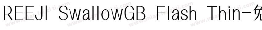 REEJI SwallowGB Flash Thin字体转换
